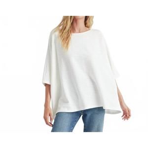 NEW FUN 2 FUN oversized knit sweater top in white